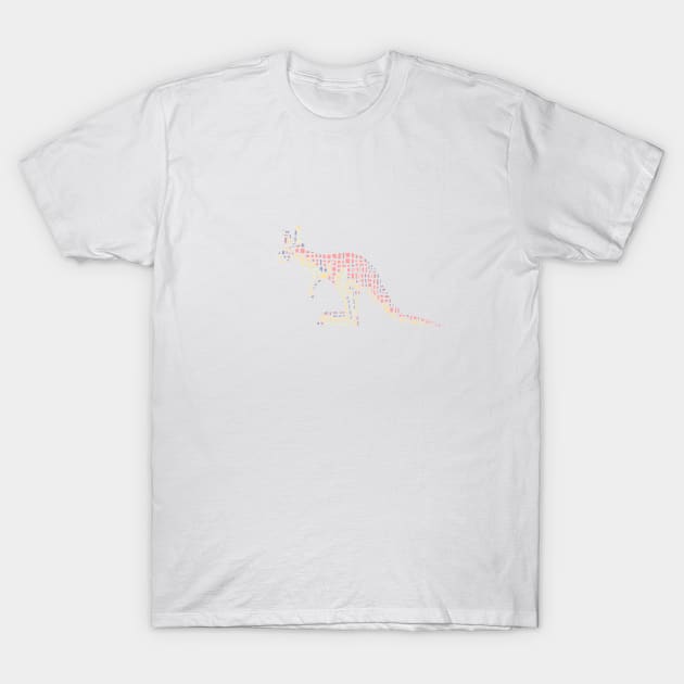 Cute pink kangaroo T-Shirt by IrinaIkar
